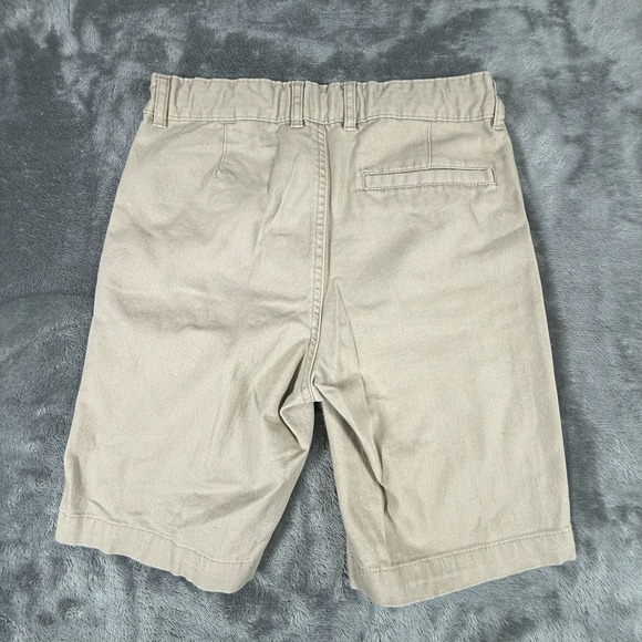 Old Navy Boy's Khaki Shorts Size 12 Built-In-Flex Adjustable Waist Camel - Picture 11 of 14